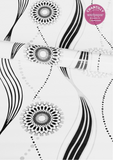 ROLLO ADHESIVO VINÍLICO – DISEÑO ONDAS (45CM X 10M)