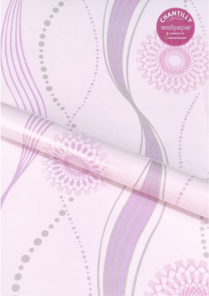 ROLLO ADHESIVO VINÍLICO – DISEÑO ONDAS (45CM X 10M)