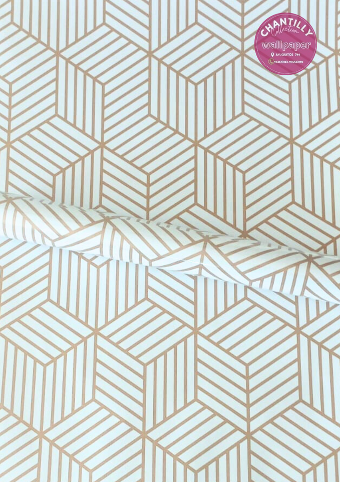 ROLLO ADHESIVO VINÍLICO – DISEÑOS GEOMÉTRICOS VARIADOS (45CM X 10M)