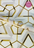ROLLO ADHESIVO VINÍLICO – DISEÑOS GEOMÉTRICOS VARIADOS (45CM X 10M)