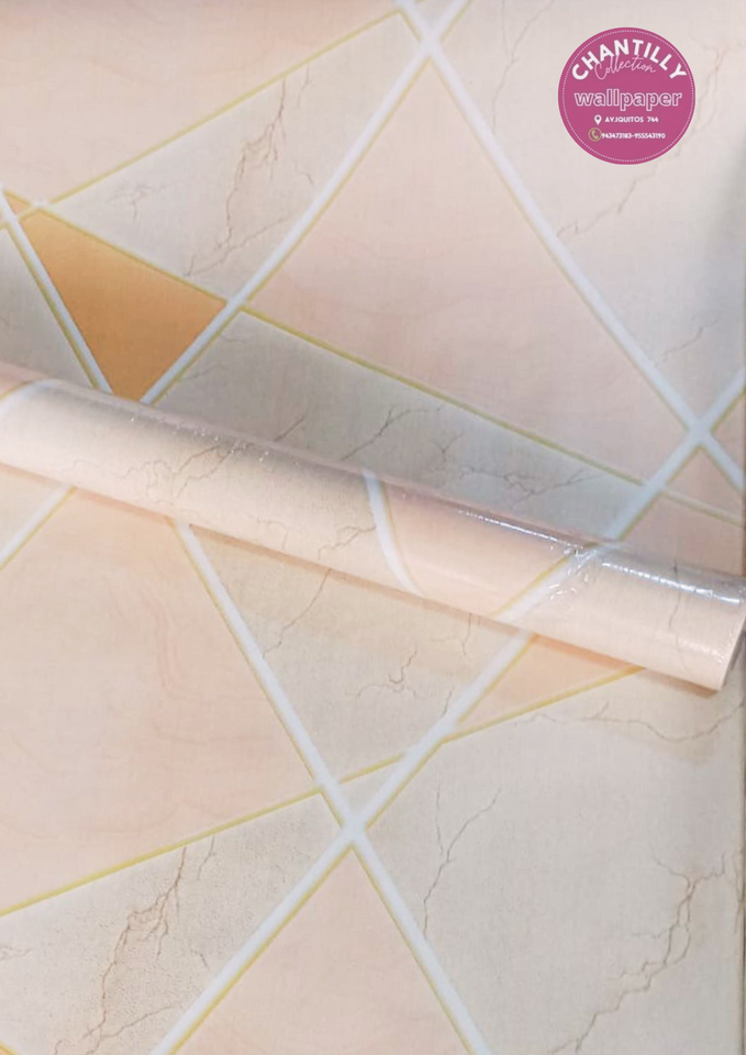 ROLLO ADHESIVO VINÍLICO – DISEÑOS GEOMÉTRICOS VARIADOS (45CM X 10M)