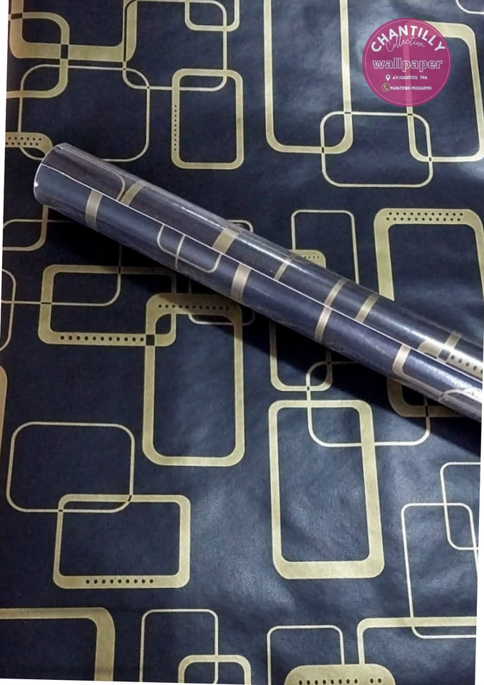 ROLLO ADHESIVO VINÍLICO – DISEÑOS GEOMÉTRICOS VARIADOS (45CM X 10M)
