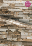 Rollo Adhesivo Vinílico – Diseño Lajas, Ladrillo Y Rocas 45CM X 10M (4.5 m²)