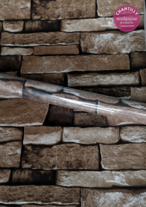 Rollo Adhesivo Vinílico – Diseño Lajas, Ladrillo Y Rocas 45CM X 10M (4.5 m²)