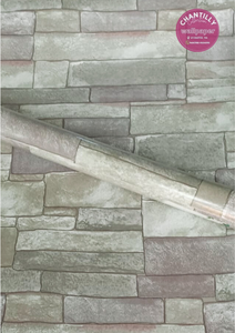 Rollo Adhesivo Vinílico – Diseño Lajas, Ladrillo Y Rocas 45CM X 10M (4.5 m²)