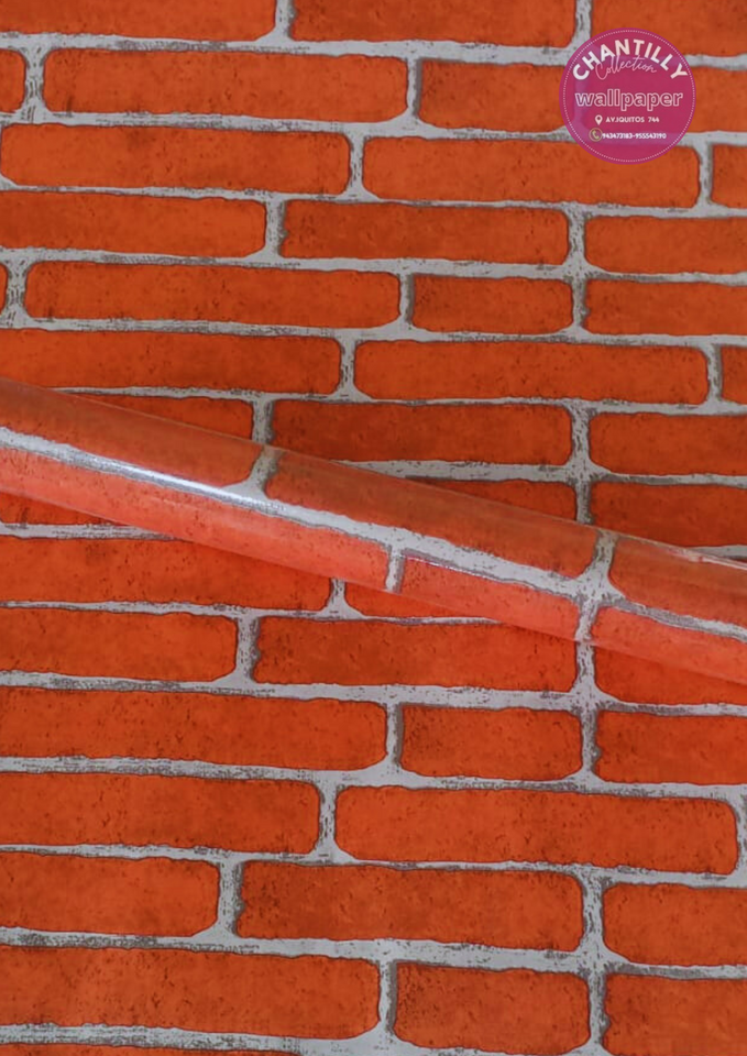 Rollo Adhesivo Vinílico – Diseño Lajas, Ladrillo Y Rocas 45CM X 10M (4.5 m²)