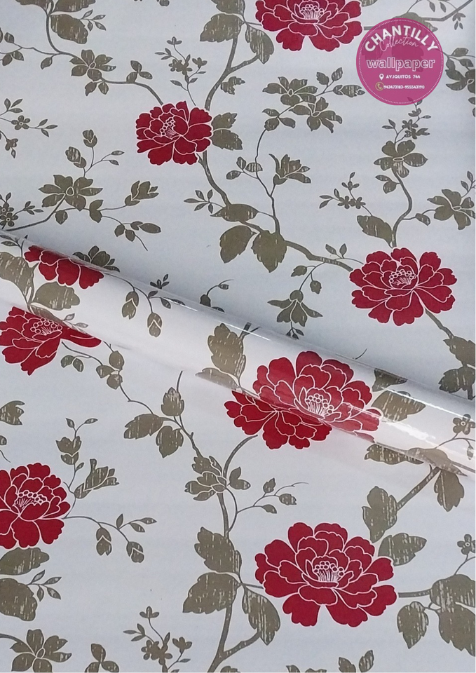 ROLLO ADHESIVO VINÍLICO – DISEÑOS DE FLORES (45CM X 10M)